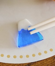 ガラスの箸置き富士山／花ひらく、新春のうつわ
