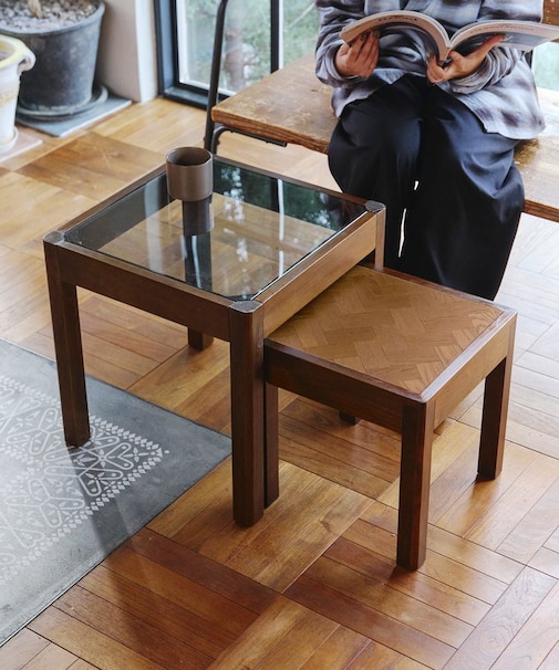 《WEB限定商品》ヘリンボーンネストテーブル
