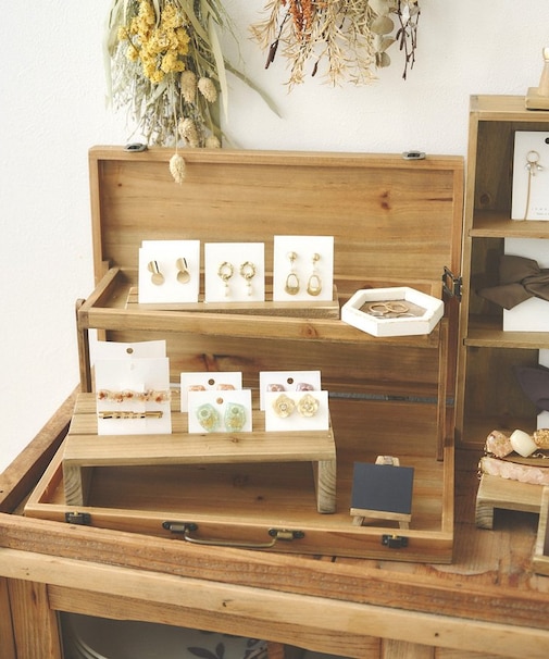 《WEB限定再入荷》ディスプレイトランクボックススリム／マルシェディスプレイ