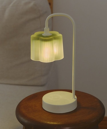 フラワーガラスシェードLEDライト／choupinet