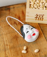 《WEB先行販売》木彫りのお面おたふく／節分