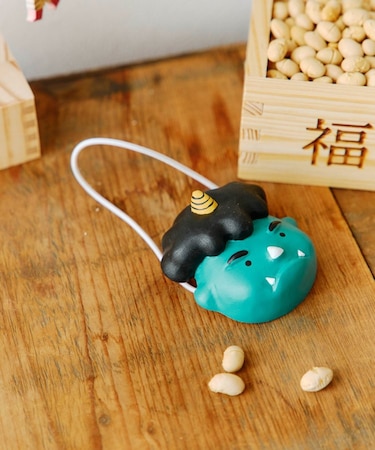 《WEB先行販売》木彫りのお面青鬼／節分