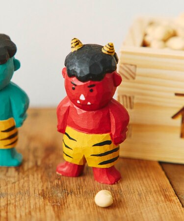 《WEB先行販売》木彫りの赤鬼／節分