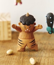 《WEB先行販売》木彫りの黄鬼／節分