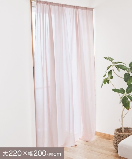 シフォンカーテン：220×200cm／ひなまつり
