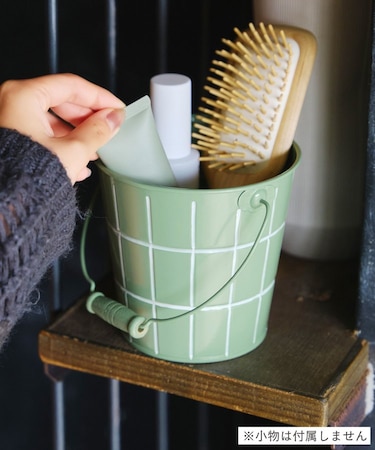 タイルデザインブリキバケツ