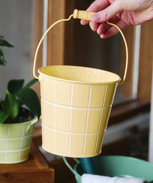 タイルデザインブリキバケツ