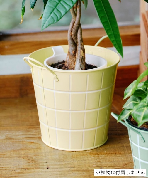 タイルデザインブリキバスケット