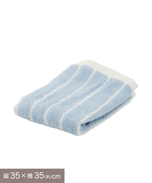 ストライプハンドタオル35×35cm／Colorful Sink Days