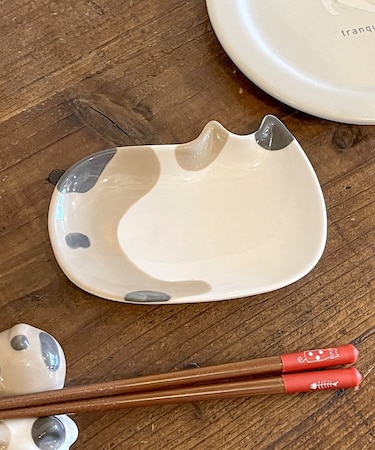 猫のお昼寝小皿／猫の食卓