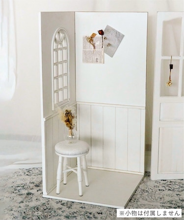 《1/3サイズ》シャビーホワイト背景ボード／petit monde