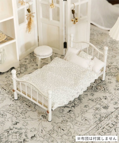 《1/6サイズ》アイアンインテリアベッドミニ／petit monde