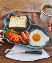 《WEB限定商品》猫の仕切りプレート／猫の食卓