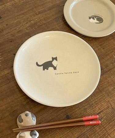 猫のプレート:20cm/猫の食卓