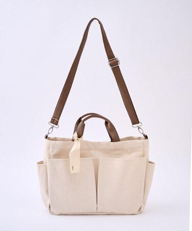 Shoulder Bag_069（フェイクレザーミックス2WAYバッグ）