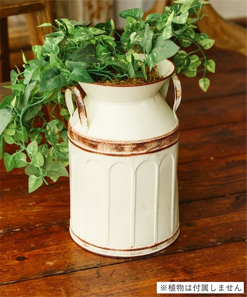 ブリキミルク缶／Natural Country Garden