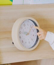 ウッド調知育時計ミニ／こども部屋