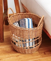 PEラタンハンドルバスケット