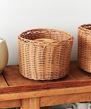 PEラタンラウンドバスケット：M