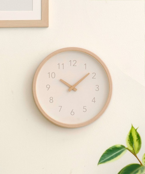 ウッドハンドウォールクロック