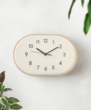 エンボスオーバルウォールクロック