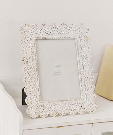 フリルレーステープ風フォトフレーム／choupinet