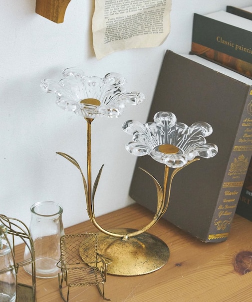 《WEB限定再入荷》フラワーオブジェ2輪