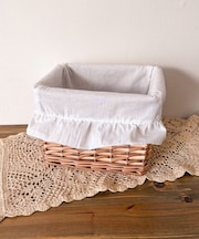 柳レクタングルフリルバスケット：S