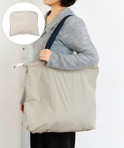 ファスナー付き折りたたみエコバッグ