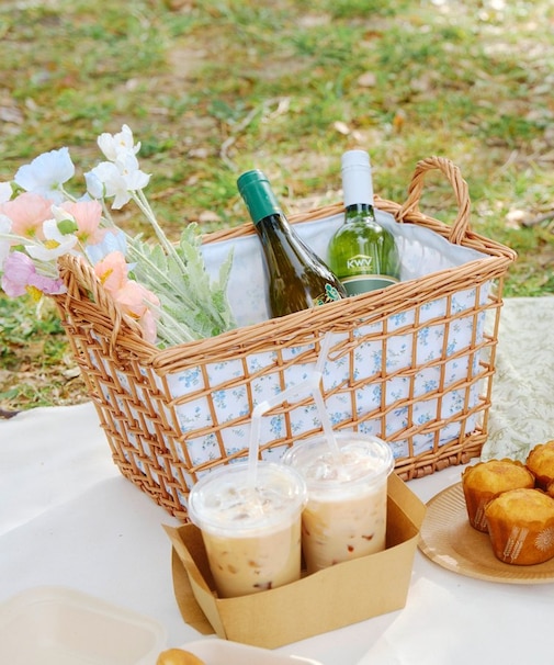 《WEB限定商品》柳取っ手付レクタングルバスケット：L