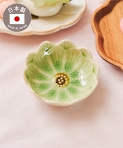ガラス貫入華小皿：9cm／お茶とお団子