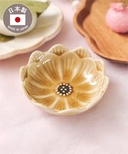 ガラス貫入華小皿：9cm／お茶とお団子