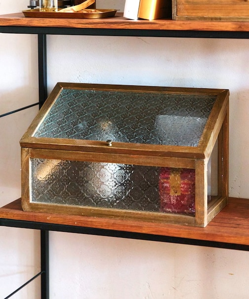 《WEB限定商品》フローラガラスワイドキャビネット