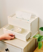 引き出し付きティッシュボックスケース