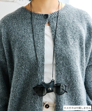 フェイクレザーメガネホルダー
