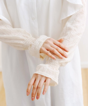 ぽこぽこチェックアームカバー