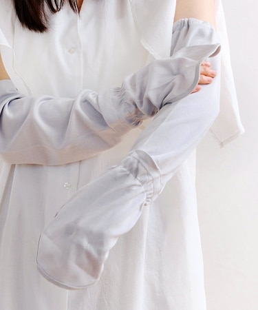 接触冷感メッシュアームカバー