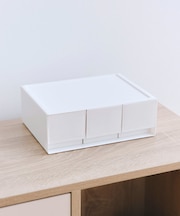 スタッキング3引き出しボックス