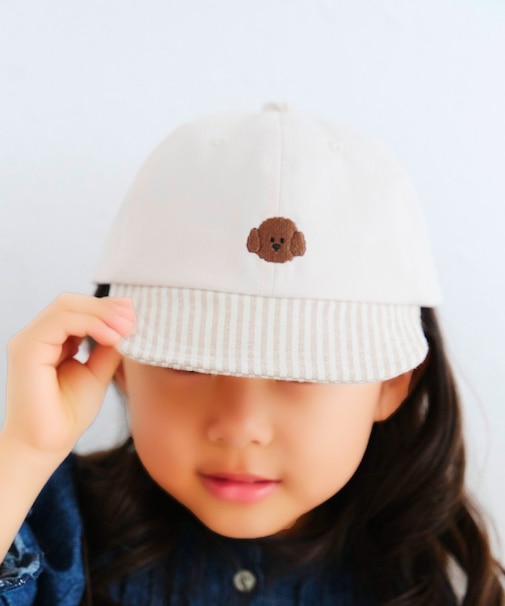 アニマル刺繍キャップ