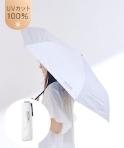 晴雨兼用日傘折シンプルロゴ