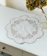 あじさい刺繍ドイリー：25cm／hortensia