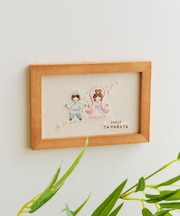 彦星と織姫刺繍パネル/七夕