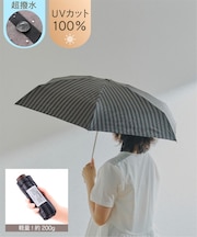 《超撥水》ALLIN晴雨兼用軽量傘折ノーマルストライプ