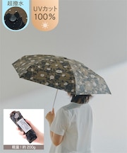 《超撥水》ALLIN晴雨兼用軽量傘折ミラ