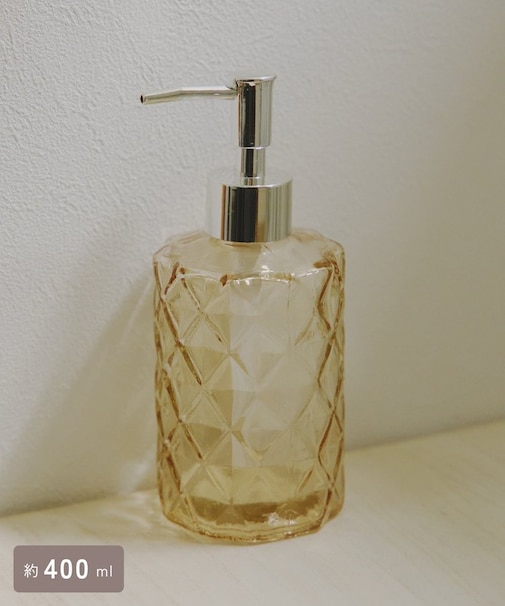 カットデザインガラスディスペンサー：400ml