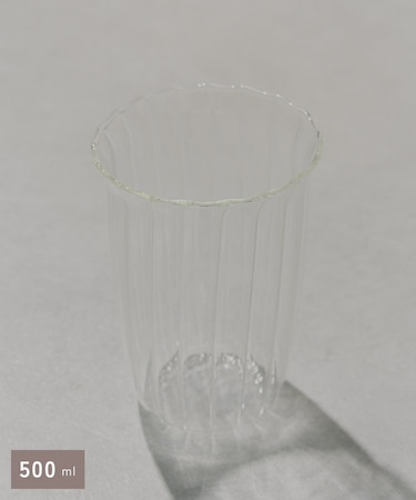 ストライプグラス：500ml／GLASS ARTWARE