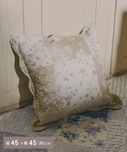 パッチワーク風キルトクッションカバー:45×45cm