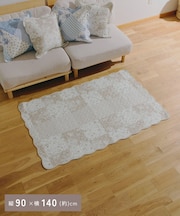 パッチワーク風キルトマット:90×140cm