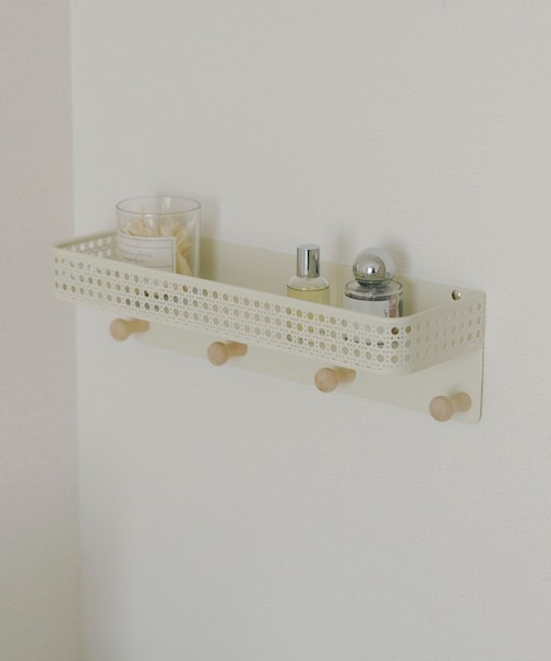 《WEB限定商品》フック付きウォールシェルフ