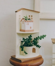 おうちコーナーラック2段／おうち植物
